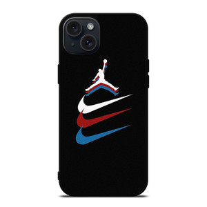 NIKE AIR JORDAN TRIPLE LOGO iPhone 15 Plus Case Cover NIKE AIR JORDAN TRIPLE LOGO iPhone 15 Plus Case Cover