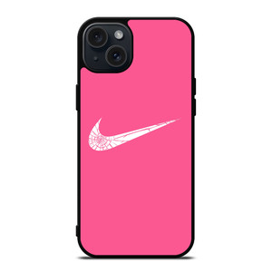 NIKE PINK BROKEN LOGO iPhone 15 Plus Case Cover NIKE PINK BROKEN LOGO iPhone 15 Plus Case Cover