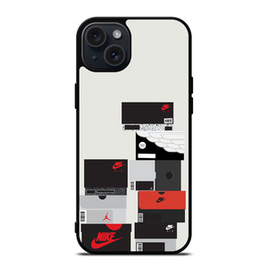 NIKE SNEAKERS BOXES COLLECTION iPhone 15 Plus Case Cover NIKE SNEAKERS BOXES COLLECTION iPhone 15 Plus Case Cover