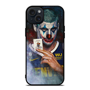 NIKOLA JOKIC JOKER DENVER NUGGETS iPhone 15 Plus Case Cover NIKOLA JOKIC JOKER DENVER NUGGETS iPhone 15 Plus Case Cover