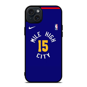 NIKOLA JOKIC MILE HIGH CITY BASKETBALL iPhone 15 Plus Case Cover NIKOLA JOKIC MILE HIGH CITY BASKETBALL iPhone 15 Plus Case Cover