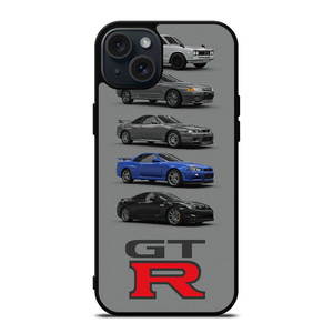 NISSAN GTR CARS EVOLUTION iPhone 15 Plus Case Cover NISSAN GTR CARS EVOLUTION iPhone 15 Plus Case Cover