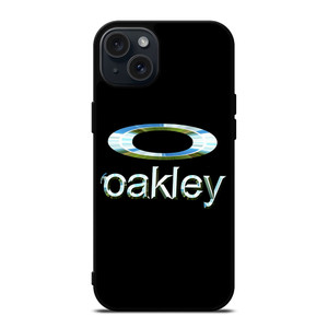 OAKLEY METAL BLACK EMBLEM iPhone 15 Plus Case Cover OAKLEY METAL BLACK EMBLEM iPhone 15 Plus Case Cover