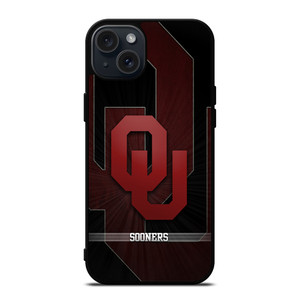 OKLAHOMA SOONERS BASKETBALL LOGO iPhone 15 Plus Case Cover