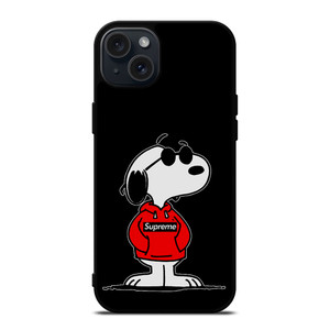 PEANUTS SNOOPY DOG SUPREME iPhone 15 Plus Case Cover PEANUTS SNOOPY DOG SUPREME iPhone 15 Plus Case Cover