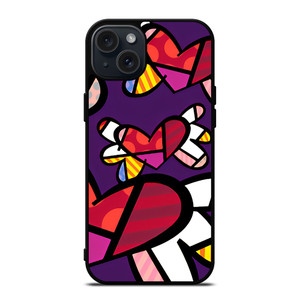 ROMERO BRITTO LOVE BUTTERFLY iPhone 15 Plus Case Cover