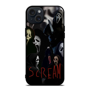 SCREAM GHOST COLLAGE iPhone 15 Plus Case Cover SCREAM GHOST COLLAGE iPhone 15 Plus Case Cover