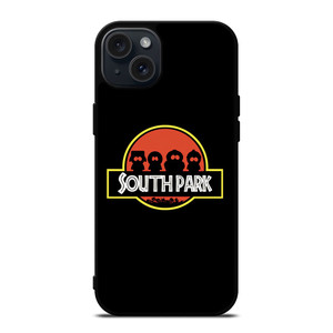 SOUTH PARK AND JURASSIC PARK LOGO FUNNY iPhone 15 Plus Case Cover SOUTH PARK AND JURASSIC PARK LOGO FUNNY iPhone 15 Plus Case Cover