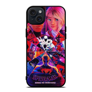SPIDERMAN ACROSS THE SPIDER VERSE MOVIE POSTER iPhone 15 Plus Case Cover SPIDERMAN ACROSS THE SPIDER VERSE MOVIE POSTER iPhone 15 Plus Case Cover
