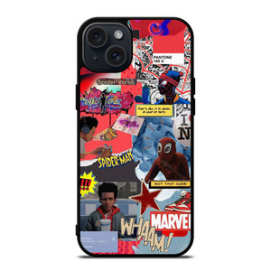 SPIDERMAN MILES MORALES COLLAGE 2 iPhone 15 Plus Case Cover SPIDERMAN MILES MORALES COLLAGE 2 iPhone 15 Plus Case Cover