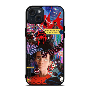 SPIDERMAN MILES MORALES COLLAGE iPhone 15 Plus Case Cover SPIDERMAN MILES MORALES COLLAGE iPhone 15 Plus Case Cover