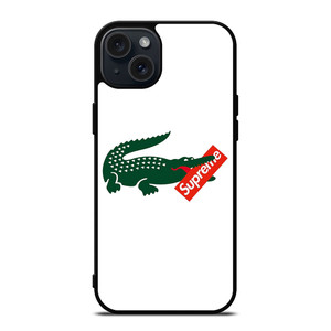 SUPREME LACOSTE COLLAB iPhone 15 Plus Case Cover SUPREME LACOSTE COLLAB iPhone 15 Plus Case Cover