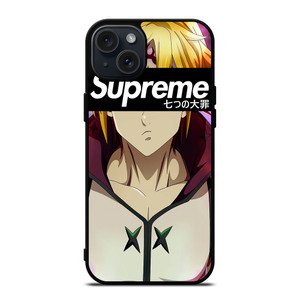 SUPREME MELIODAS SEVEN DEADLY SUPREME iPhone 15 Plus Case Cover SUPREME MELIODAS SEVEN DEADLY SUPREME iPhone 15 Plus Case Cover