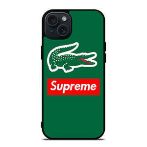 SUPREME X LACOSTE LOGO iPhone 15 Plus Case Cover SUPREME X LACOSTE LOGO iPhone 15 Plus Case Cover