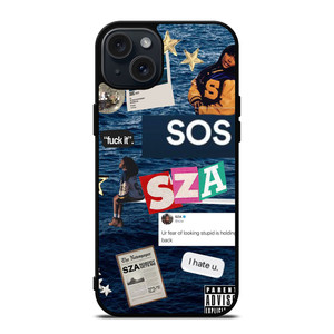 SZA SOS ALBUM COLLAGE iPhone 15 Plus Case Cover
