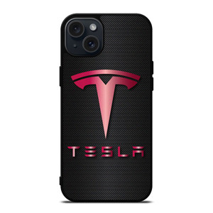 TESLA PINK CARBON iPhone 15 Plus Case Cover TESLA PINK CARBON iPhone 15 Plus Case Cover