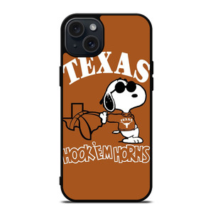 TEXAS LONGHORNS FOOTBALL SNOOPY iPhone 15 Plus Case Cover