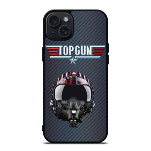 TOP GUN MAVERICK HELMET CARBON iPhone 15 Plus Case Cover TOP GUN MAVERICK HELMET CARBON iPhone 15 Plus Case Cover