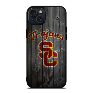 USC TROJANS WOOD LOGO iPhone 15 Plus Case Cover USC TROJANS WOOD LOGO iPhone 15 Plus Case Cover