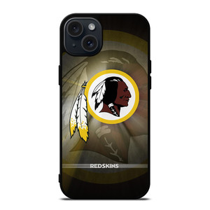 WASHINGTON REDSKINS METAL ICON iPhone 15 Plus Case Cover WASHINGTON REDSKINS METAL ICON iPhone 15 Plus Case Cover