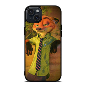ZOOTOPIA NICK WILDE CARTOON iPhone 15 Plus Case Cover