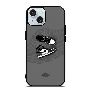 AIR JORDAN 1 SNEAKERS GREY iPhone 15 Case Cover AIR JORDAN 1 SNEAKERS GREY iPhone 15 Case Cover