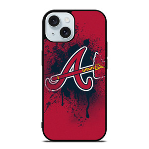 ATLANTA BRAVES BRUSHED SYMBOL iPhone 15 Case Cover