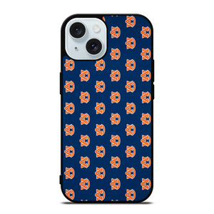 AUBURN TIGERS FOOTBALL LOGO COLLAGE iPhone 15 Case Cover