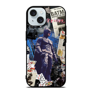 BATMAN ABSTRACT COLLAGE iPhone 15 Case Cover BATMAN ABSTRACT COLLAGE iPhone 15 Case Cover