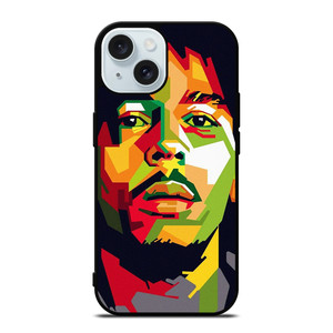 BOB MARLEY WPAP ART iPhone 15 Case Cover