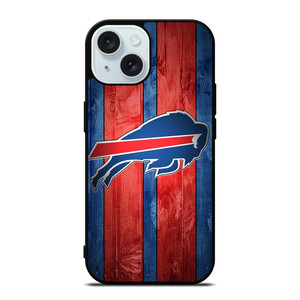 BUFFALO BILLS NFL WOOD LOGO iPhone 15 Case Cover