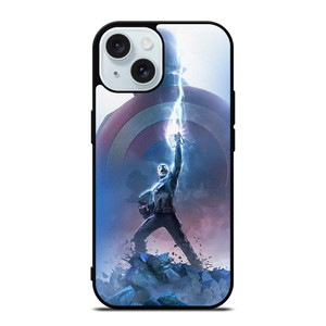 CAPTAIN AMERICA X THOR HAMMER iPhone 15 Case Cover CAPTAIN AMERICA X THOR HAMMER iPhone 15 Case Cover