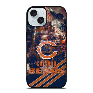 CHICAGO BEARS FOOTBALL RUSTY SYMBOL iPhone 15 Case Cover CHICAGO BEARS FOOTBALL RUSTY SYMBOL iPhone 15 Case Cover
