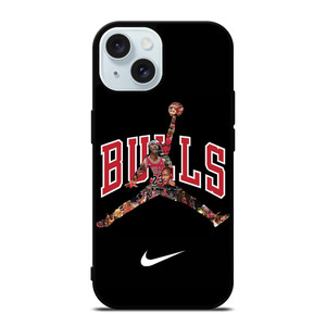 CHICAGO BULLS MICHAEL JORDAN JUMP NIKE iPhone 15 Case Cover