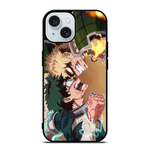 DEKU AND BAKUGO MY HERO ACADEMIA iPhone 15 Case Cover DEKU AND BAKUGO MY HERO ACADEMIA iPhone 15 Case Cover