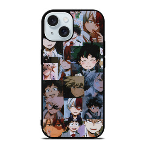 DEKU TODOROKI BAKUGO MY HERO ACADEMIA COLLAGE iPhone 15 Case Cover DEKU TODOROKI BAKUGO MY HERO ACADEMIA COLLAGE iPhone 15 Case Cover