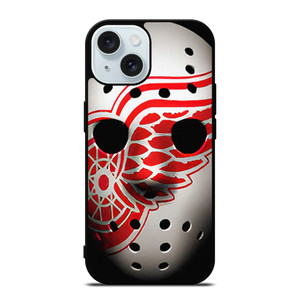 DETROIT RED WINGS JASON VOORHEES MASK iPhone 15 Case Cover DETROIT RED WINGS JASON VOORHEES MASK iPhone 15 Case Cover
