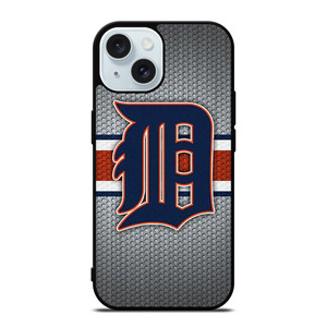 DETROIT TIGERS METAL LOGO iPhone 15 Case Cover