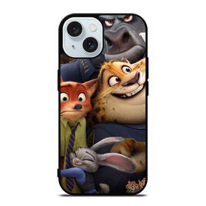 DISNEY ZOOTOPIA CARTOON ALL CHARACTERS iPhone 15 Case Cover