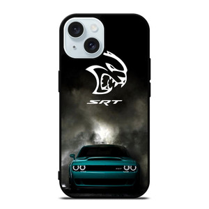 DODGE CHALLENGER SRT CAR EMBLEM iPhone 15 Case Cover DODGE CHALLENGER SRT CAR EMBLEM iPhone 15 Case Cover