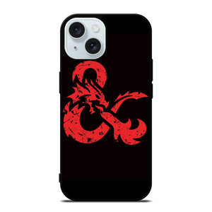 DUNGEONS AND DRAGONS LOGO BLACK iPhone 15 Case Cover