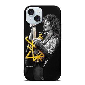 EDDIE VAN HALEN YELLOW GUITAR iPhone 15 Case Cover EDDIE VAN HALEN YELLOW GUITAR iPhone 15 Case Cover
