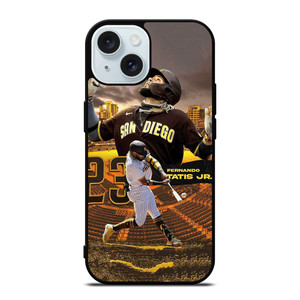 FERNANDO TATIS JR SAN DIEGO PADRES BASEBALL iPhone 15 Case Cover FERNANDO TATIS JR SAN DIEGO PADRES BASEBALL iPhone 15 Case Cover