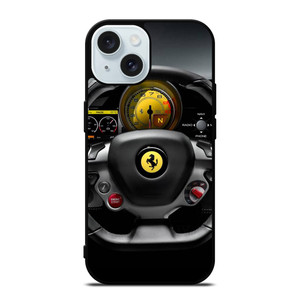 FERRARI BELLISSIMA STEERING WHEEL iPhone 15 Case Cover FERRARI BELLISSIMA STEERING WHEEL iPhone 15 Case Cover