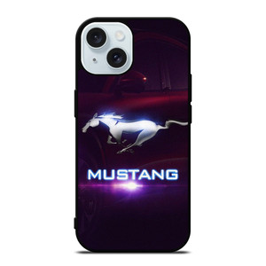 FORD MUSTANG LOGO METAL EMBLEM iPhone 15 Case Cover FORD MUSTANG LOGO METAL EMBLEM iPhone 15 Case Cover