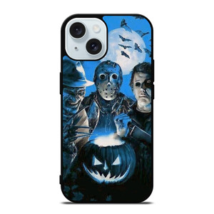 FREDDY KRUEGER JASON MIKE MYERS HORROR MOVIES iPhone 15 Case Cover FREDDY KRUEGER JASON MIKE MYERS HORROR MOVIES iPhone 15 Case Cover