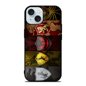 GAME OF THRONES HOUSE SIGILS iPhone 15 Case Cover GAME OF THRONES HOUSE SIGILS iPhone 15 Case Cover