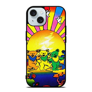 GRATEFUL DEAD DANCING BEARS ART iPhone 15 Case Cover
