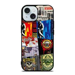 GUNS N ROSES ROCK BAND DISCOVERY iPhone 15 Case Cover GUNS N ROSES ROCK BAND DISCOVERY iPhone 15 Case Cover