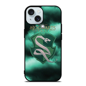 HOGWARTS LEGACY SLYTHERIN BADGE iPhone 15 Case Cover HOGWARTS LEGACY SLYTHERIN BADGE iPhone 15 Case Cover